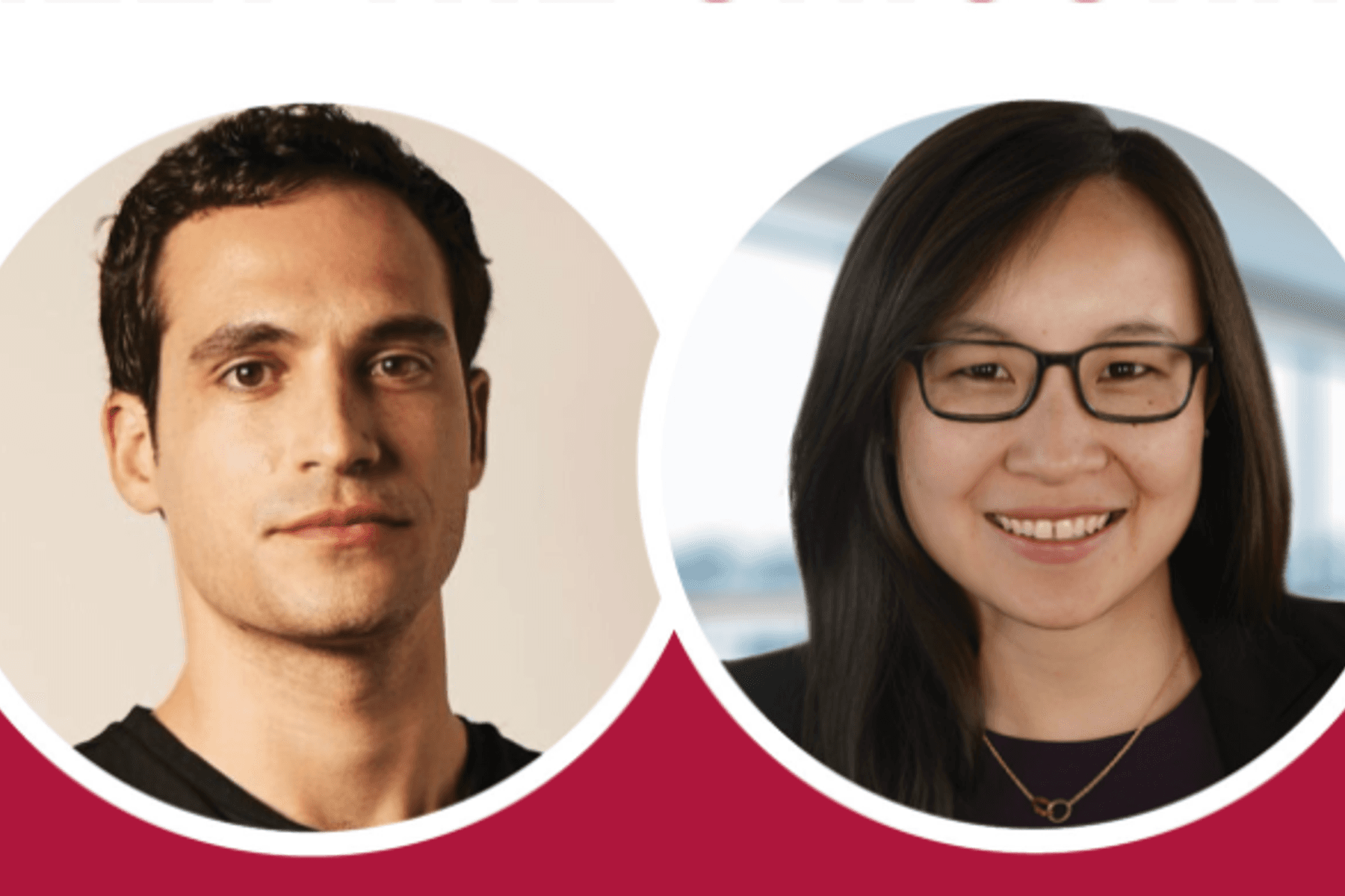Headshots of founders of WHOOP and Careport Health