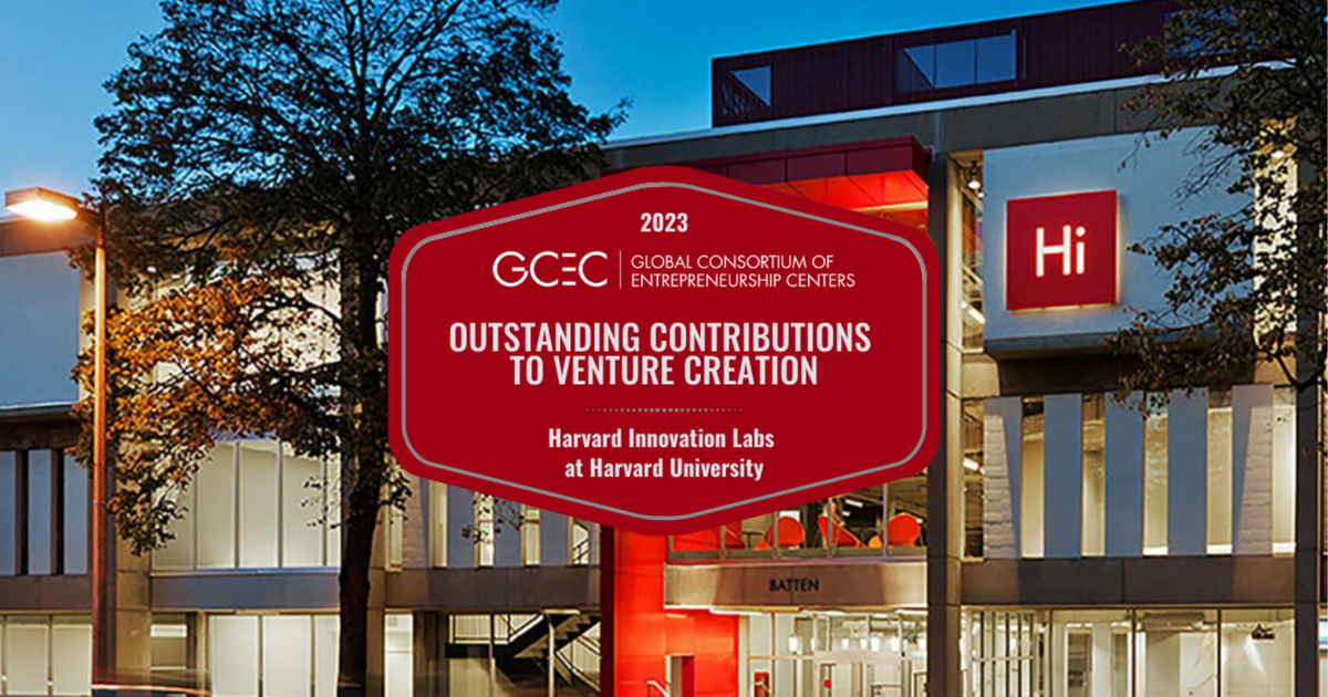 Harvard Innovation Labs Recognized for Outstanding Contributions to…